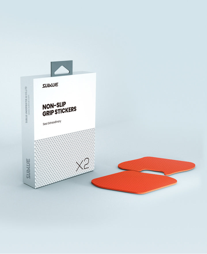 Orange non-slip grip stickers for SUBLUE Mix and MixPro scooters in packaging