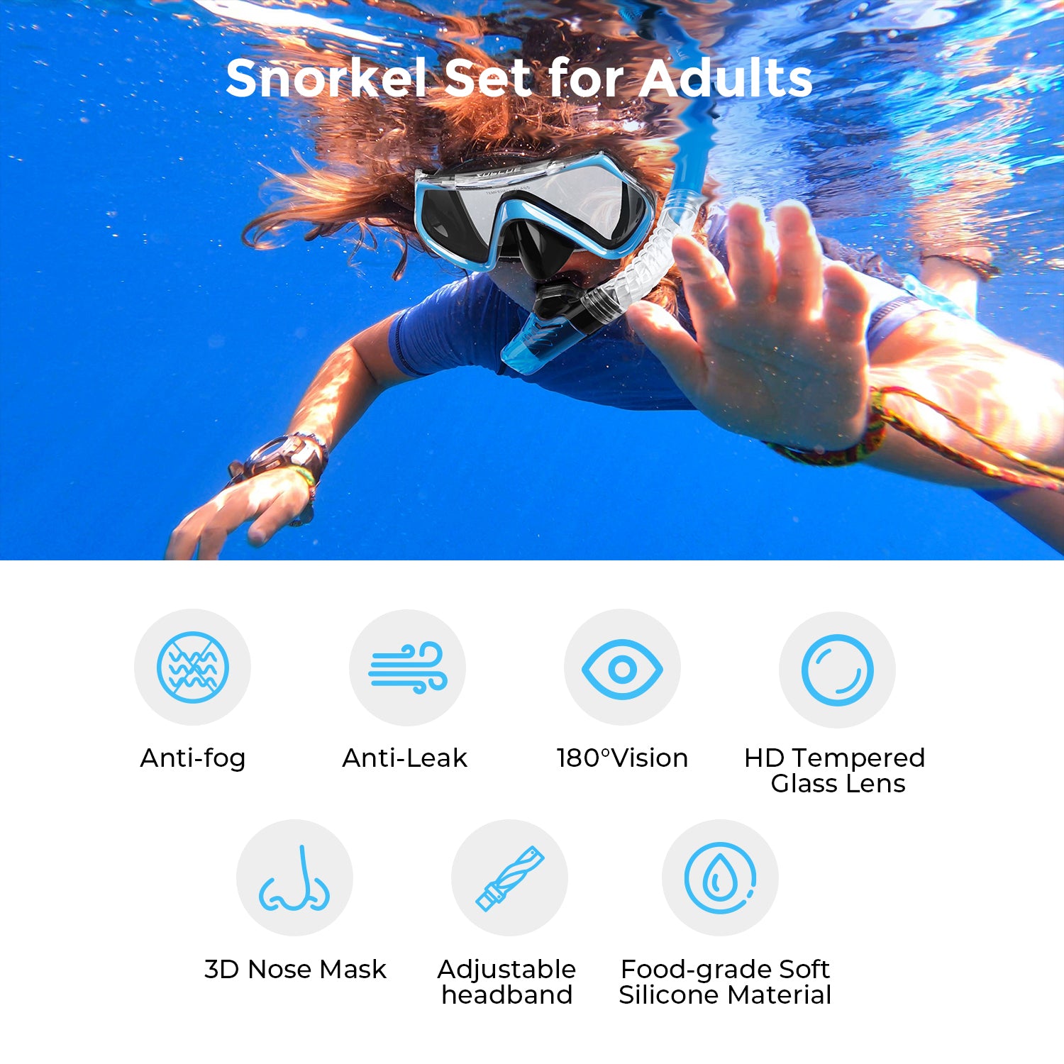 Dive Mask + Snorkel Set