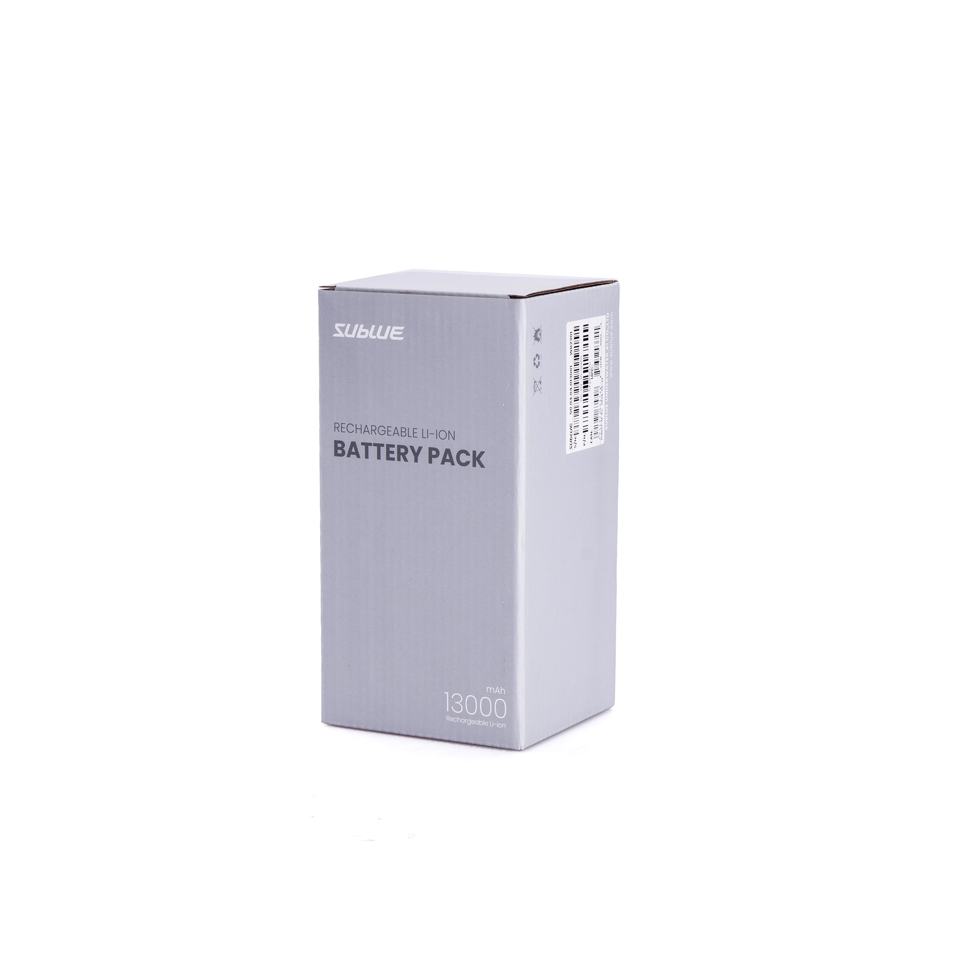 Sublue Vapor lithium-ion battery pack box with 13000mAh capacity