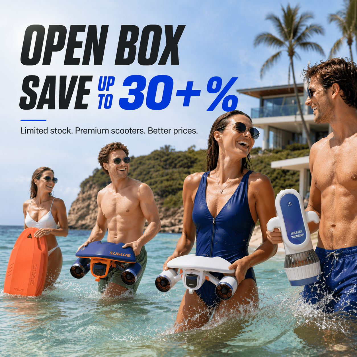 Open Box Sublue Scooters — Certified Like-New, 20%+ Off, Full