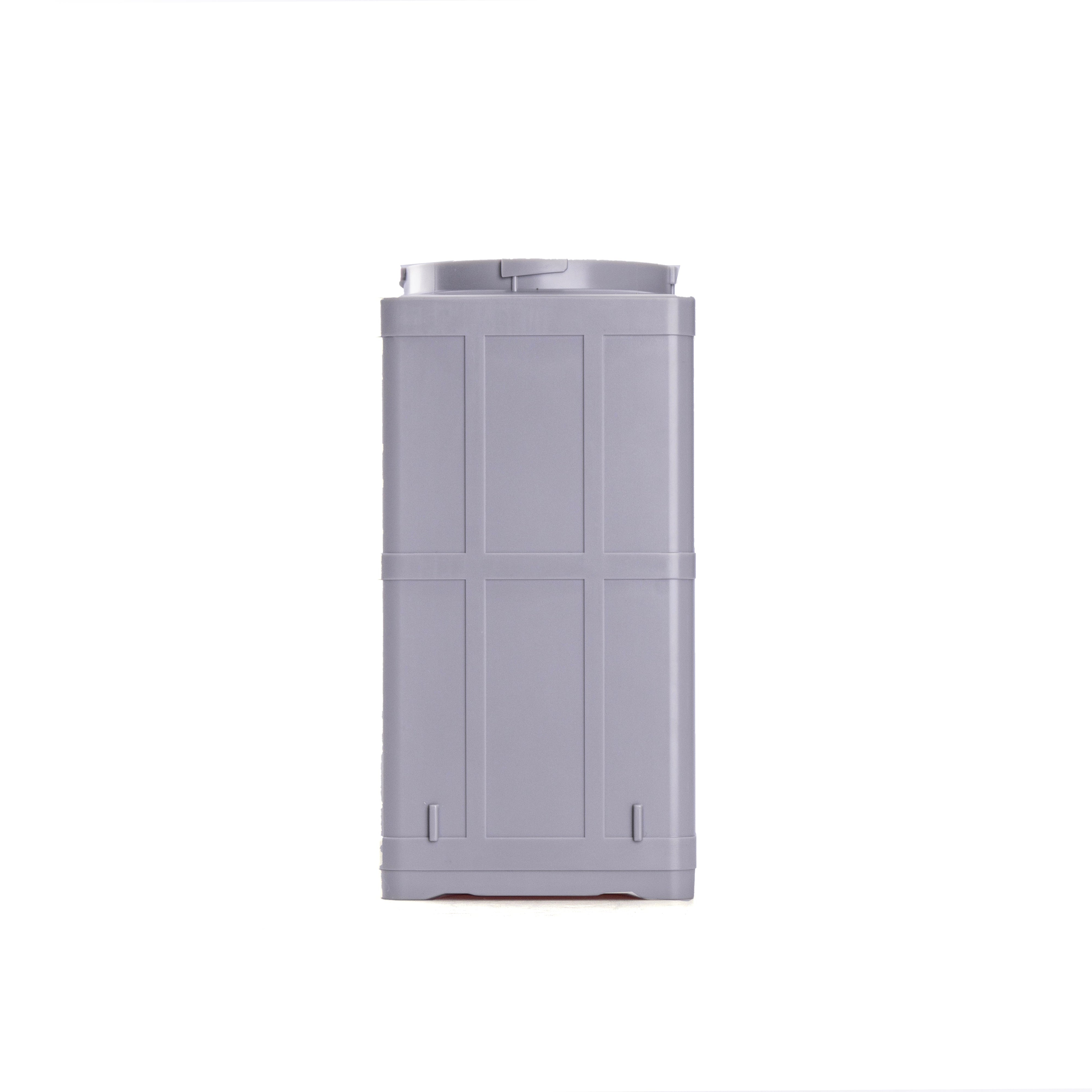 Gray lithium-ion battery for Sublue Vapor scooter, showcasing rear power display.