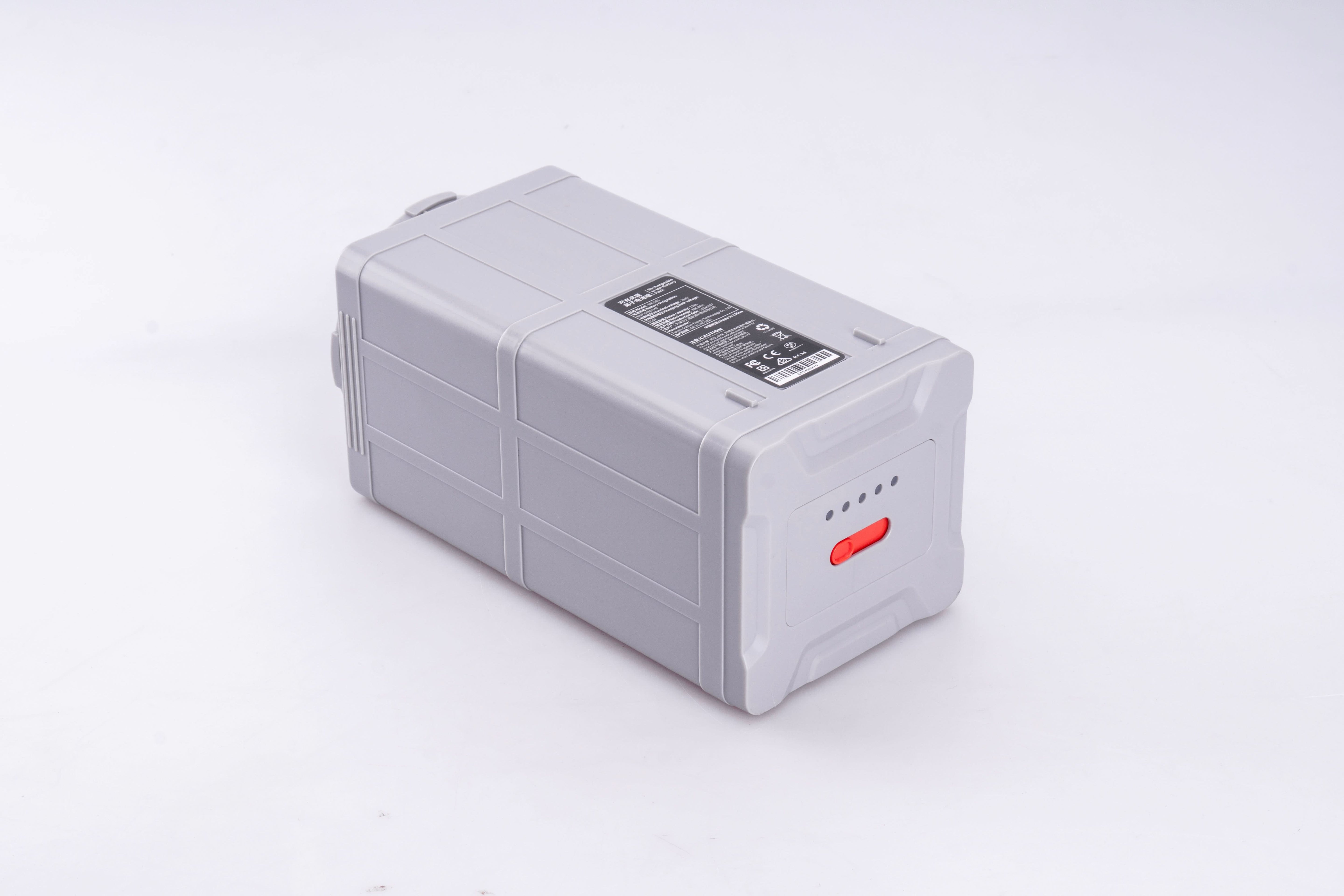 Rear view of gray lithium-ion battery for Sublue Vapor scooter with power display.