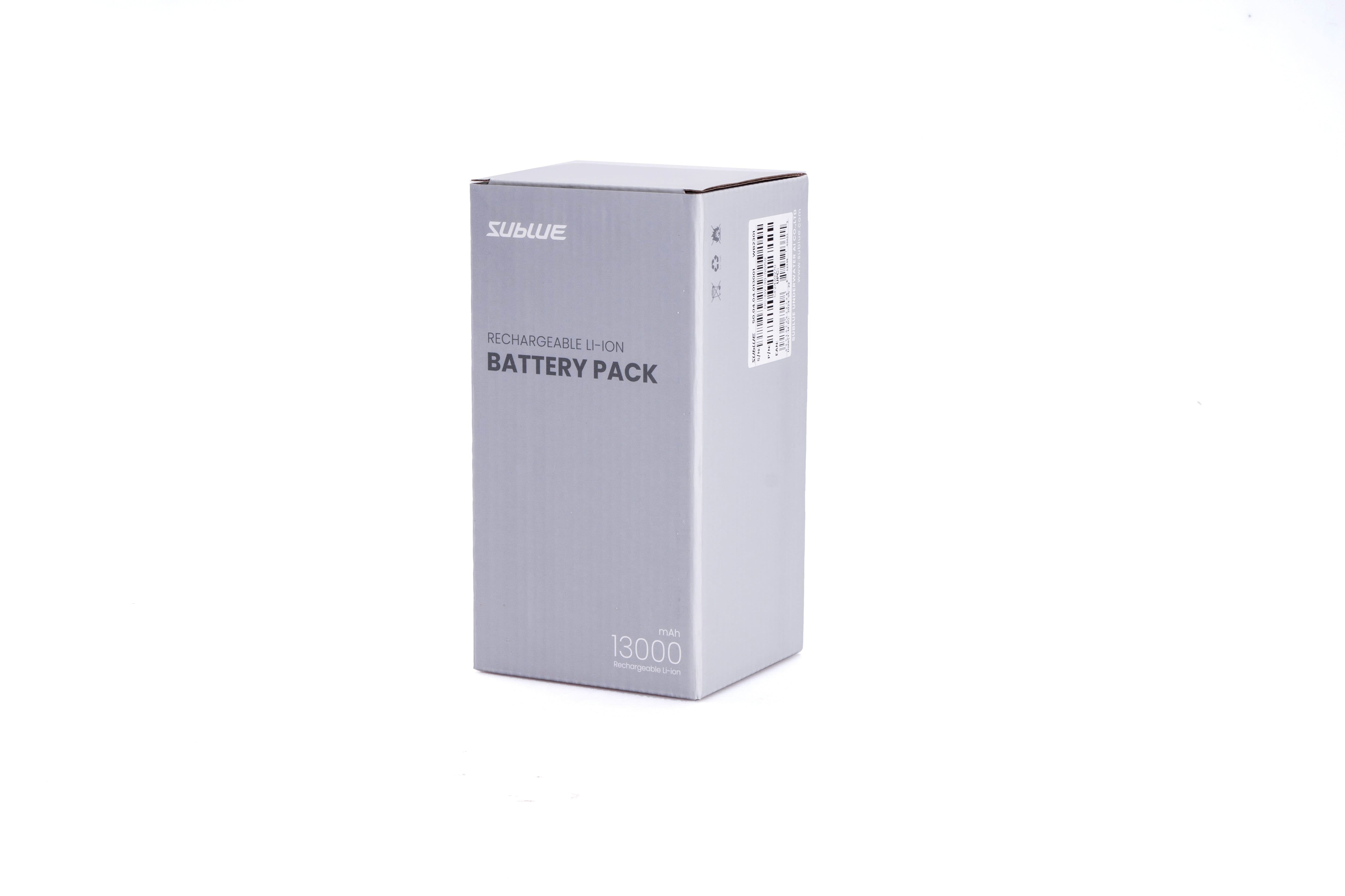 Sublue Vapor lithium-ion battery pack box with 13000mAh capacity