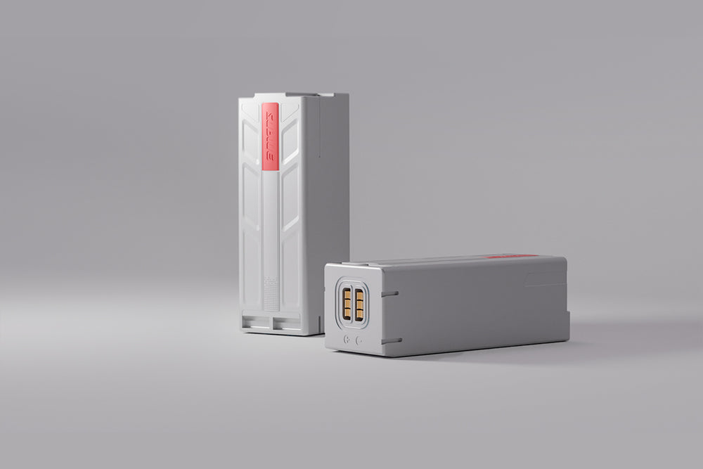 a white rectangular object with a red label