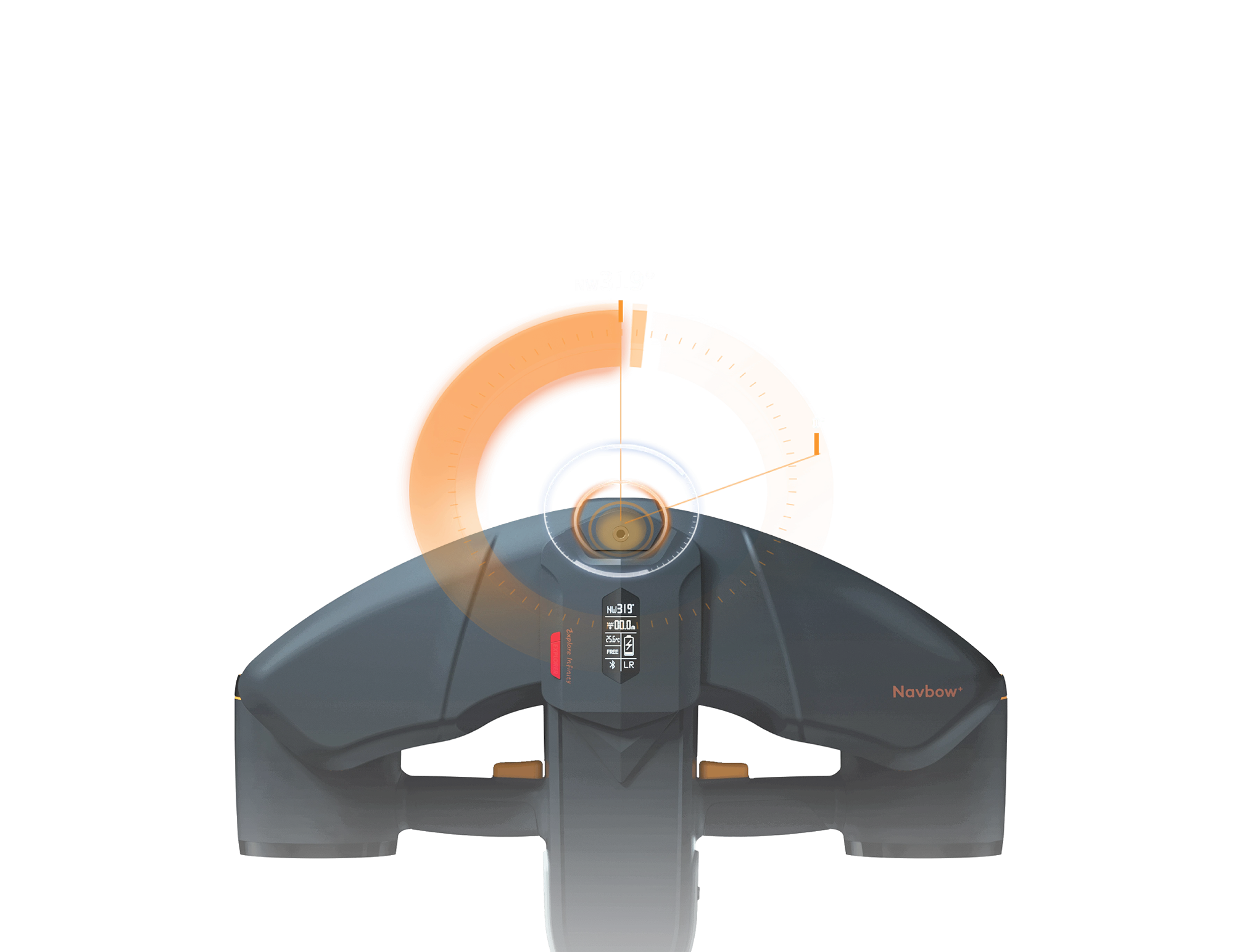 a black device with a circular target