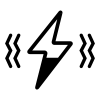 a black background with a black square