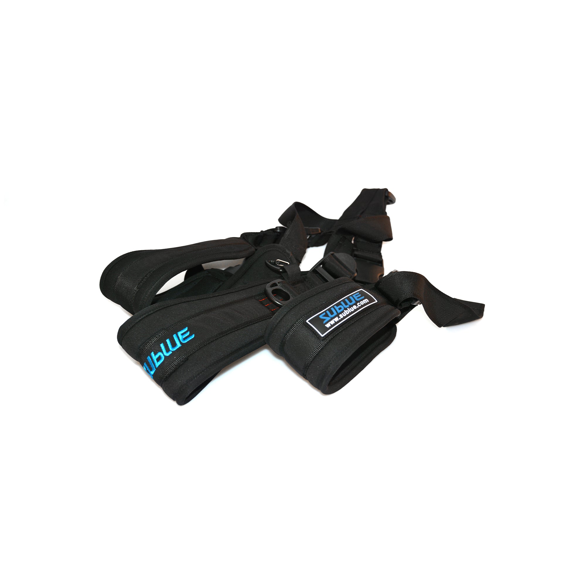 Sublue Diving Cross Strap for secure one-handed operation of underwater scooters.