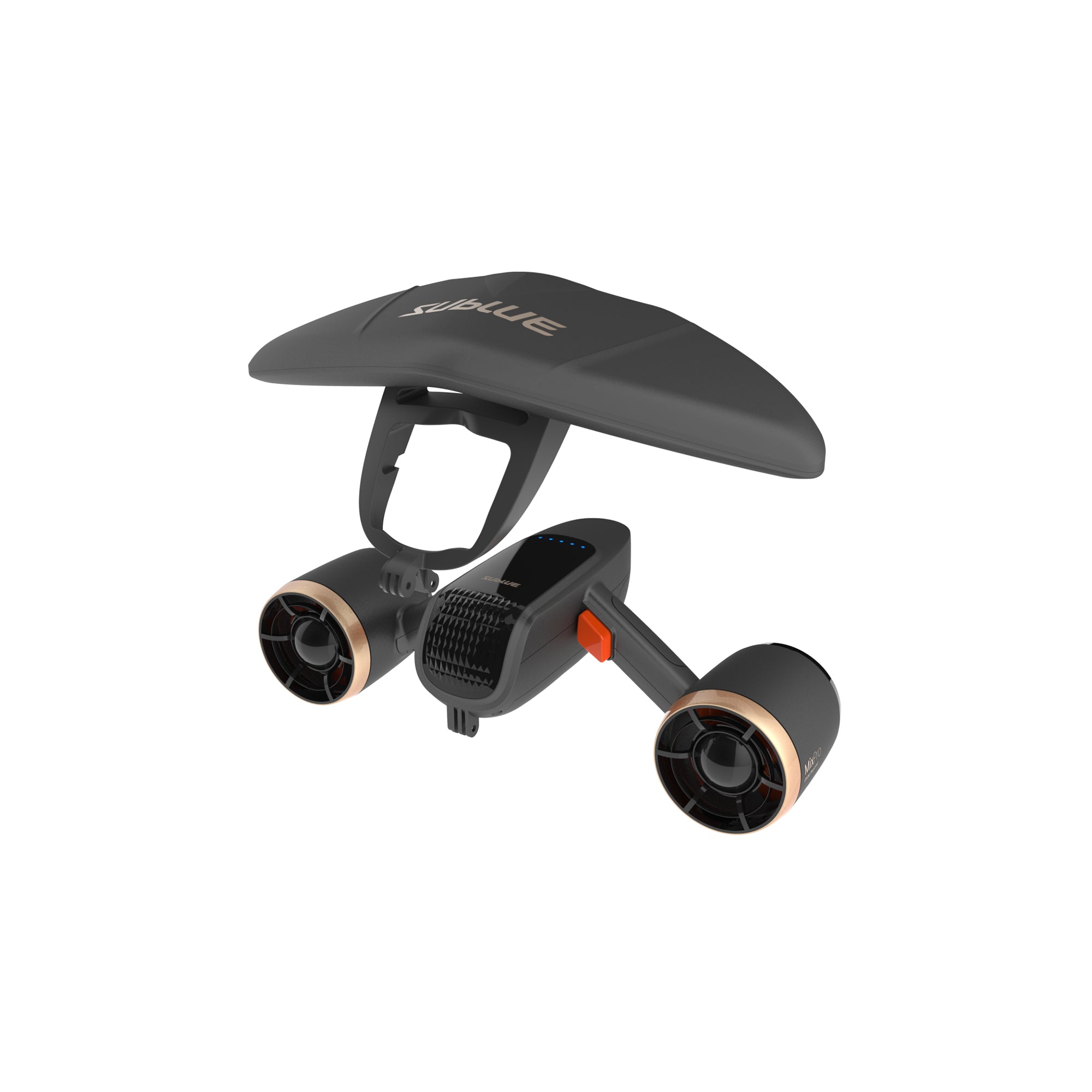 Overview of SUBLUE MixPro scooter with dual thrusters and ergonomic design.