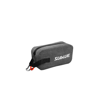 Compact Sublue waterproof pouch for secure storage of small underwater accessories.