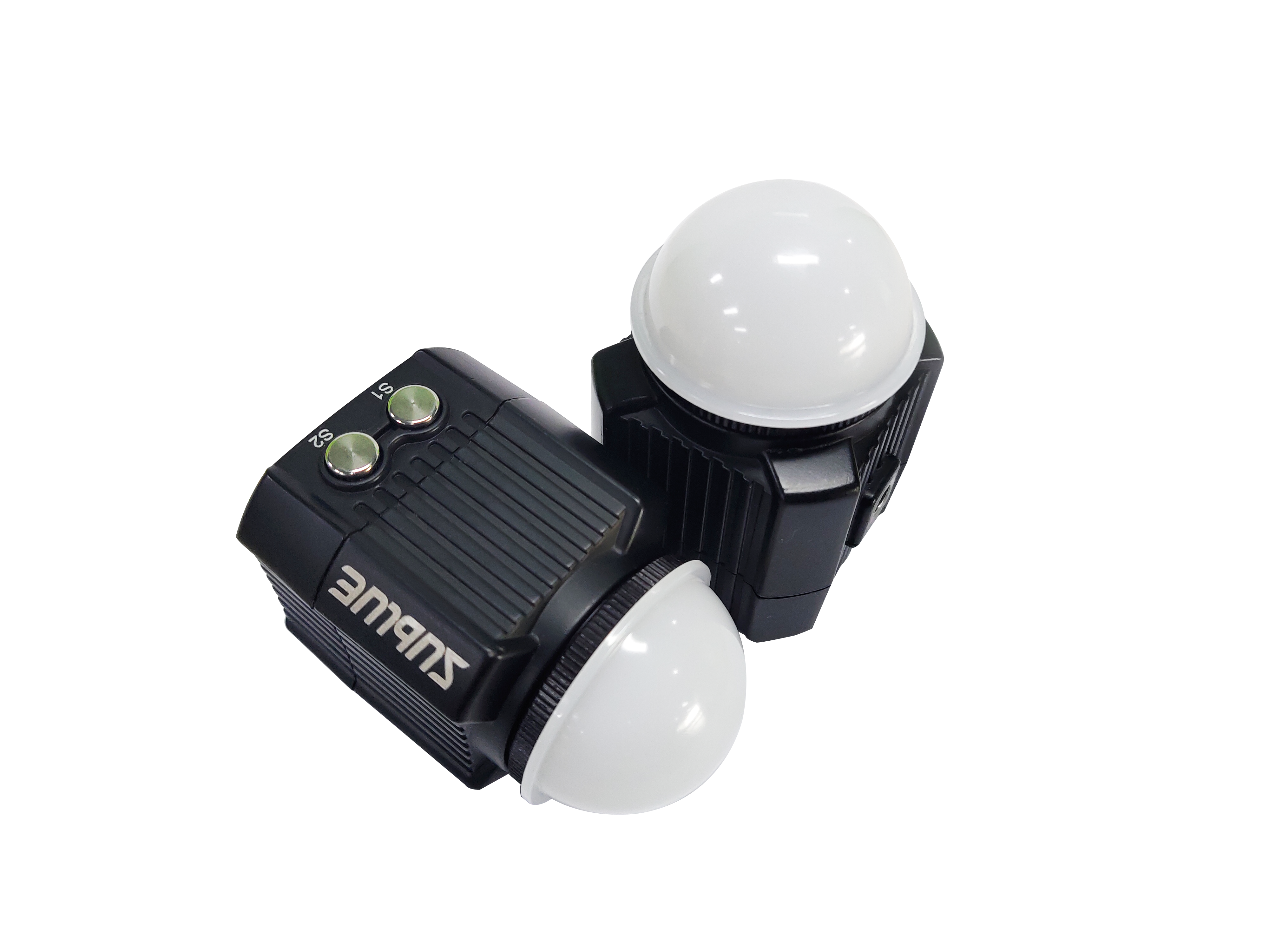 Sublue Waterproof LED Light with dual round heads and adjustment buttons.