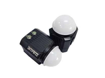 Sublue Waterproof LED Light with dual round heads and adjustment buttons.