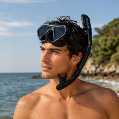 Duikmasker- en snorkelset