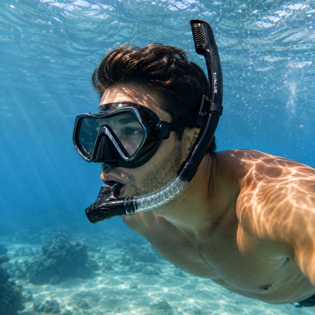 Duikmasker- en snorkelset