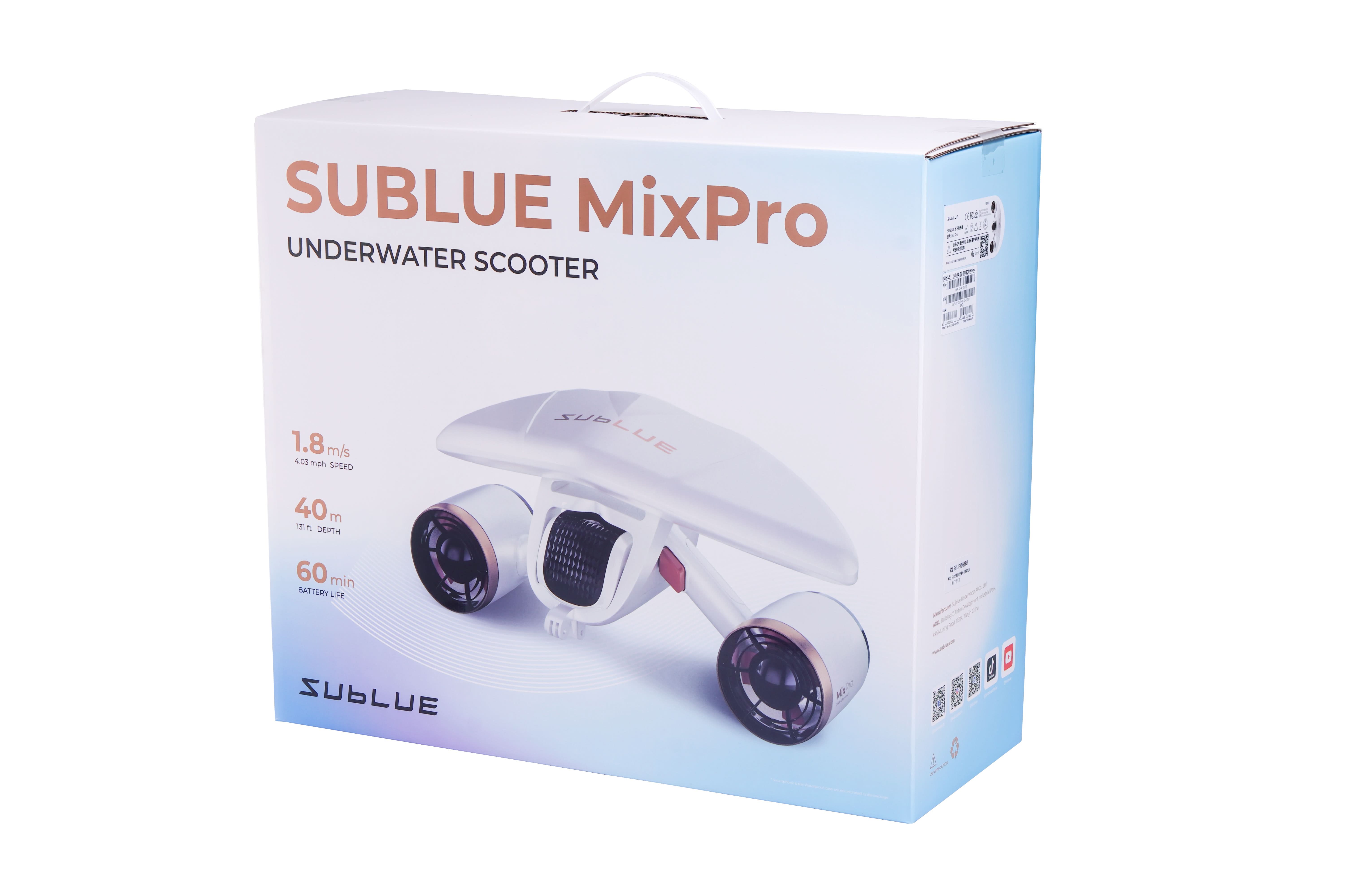 スポーツ sublue white shark mix pro Sublue MixPro 2026 | Lightweight 3-Speed Underwater Scooter