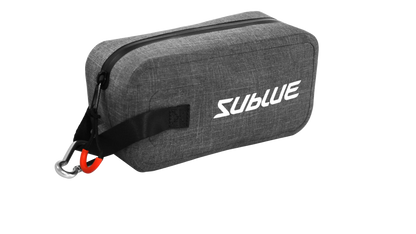 Compact Sublue waterproof pouch for storing small underwater gear and accessories.