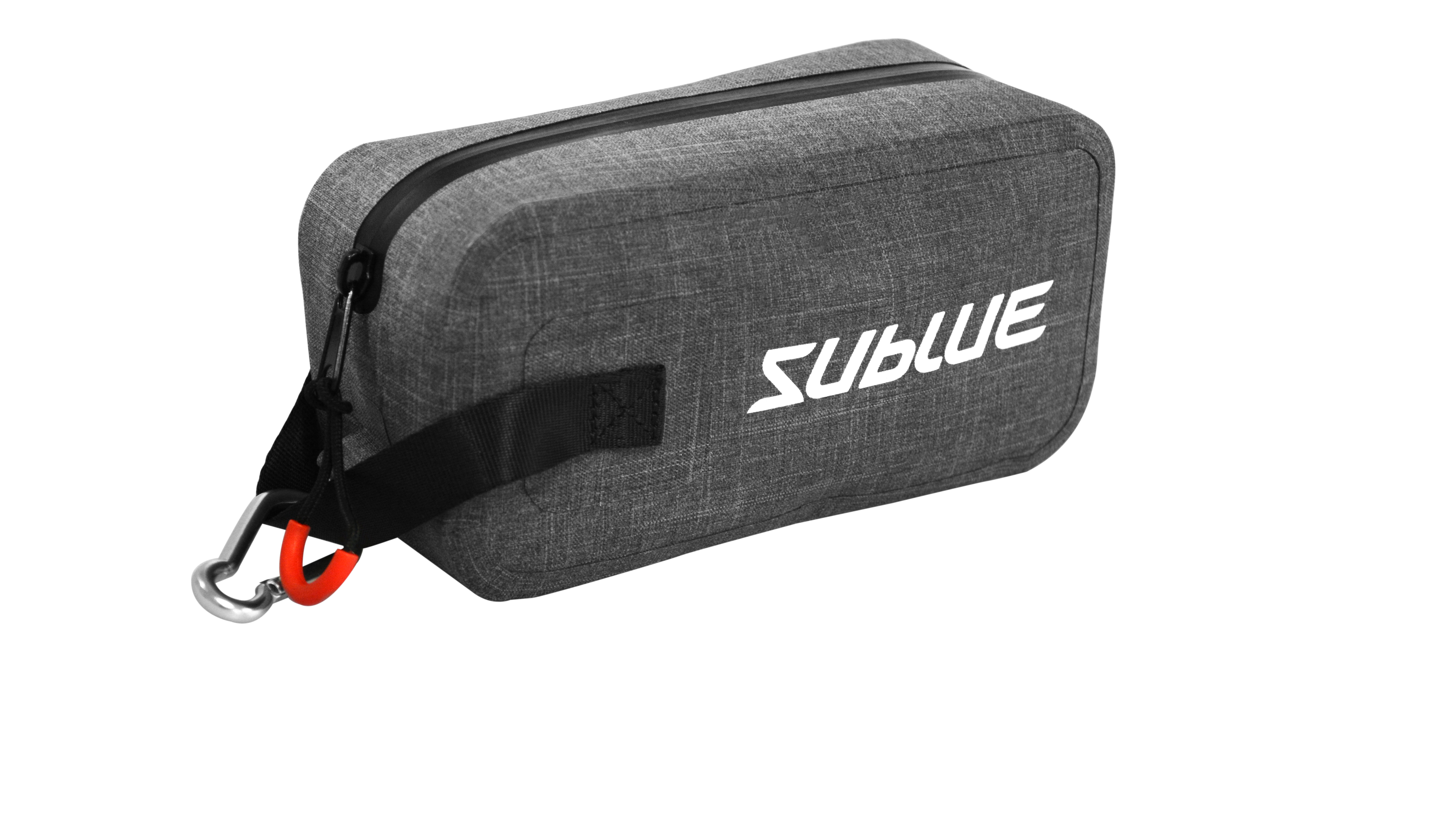 Compact Sublue waterproof pouch for storing small underwater gear and accessories.