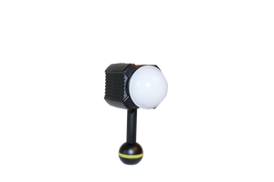 Sublue Waterproof LED Light with round top and single adjustment knob for underwater use.