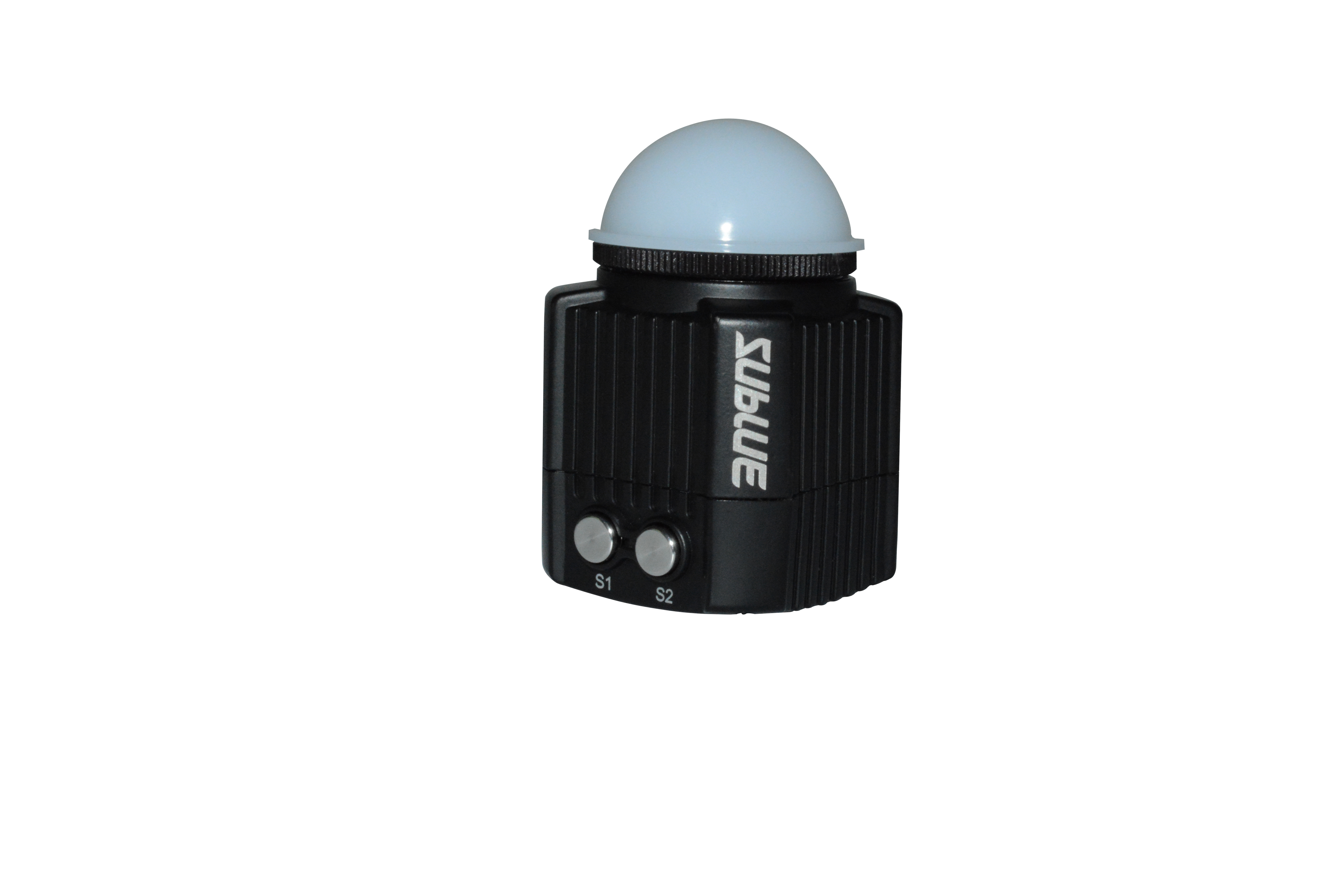 Sublue Waterproof LED Light with round top and dual brightness buttons.