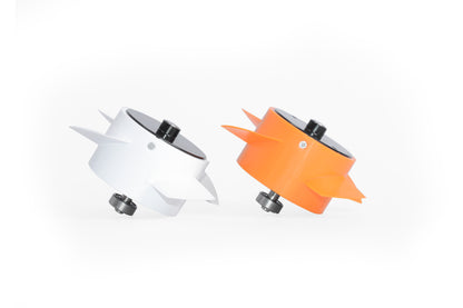 White and orange propeller assemblies for Sublue Mix underwater scooter