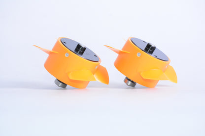 Orange propeller assemblies for Sublue Mix underwater scooter, ideal for underwater exploration.