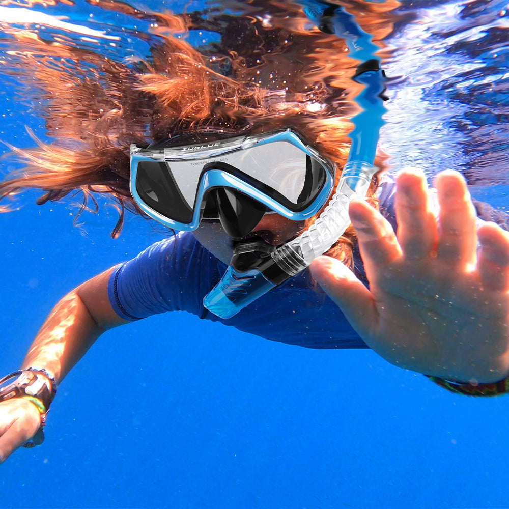 good snorkeling gear Dive Mask + Snorkel Set – Sublue Underwater Scooter