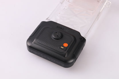 Sublue H1 waterproof phone case with textured grip and orange lock for underwater photography.