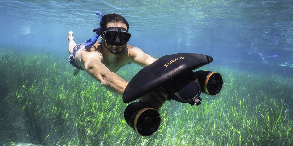 Discover the Sublue MixPro, the world's first portable dual-motor underwater scooter. Dive up to 40m with a top speed of 1.8m/s. Enjoy 60 minutes of runtime with a 2-hour fast charge. 
