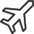 a black and white image of a plane