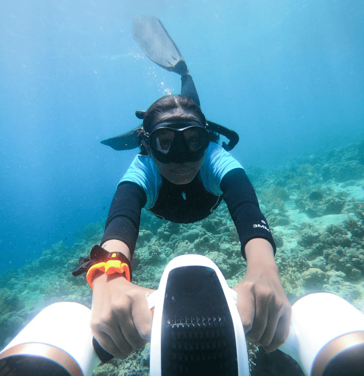 a person in a scuba gear
